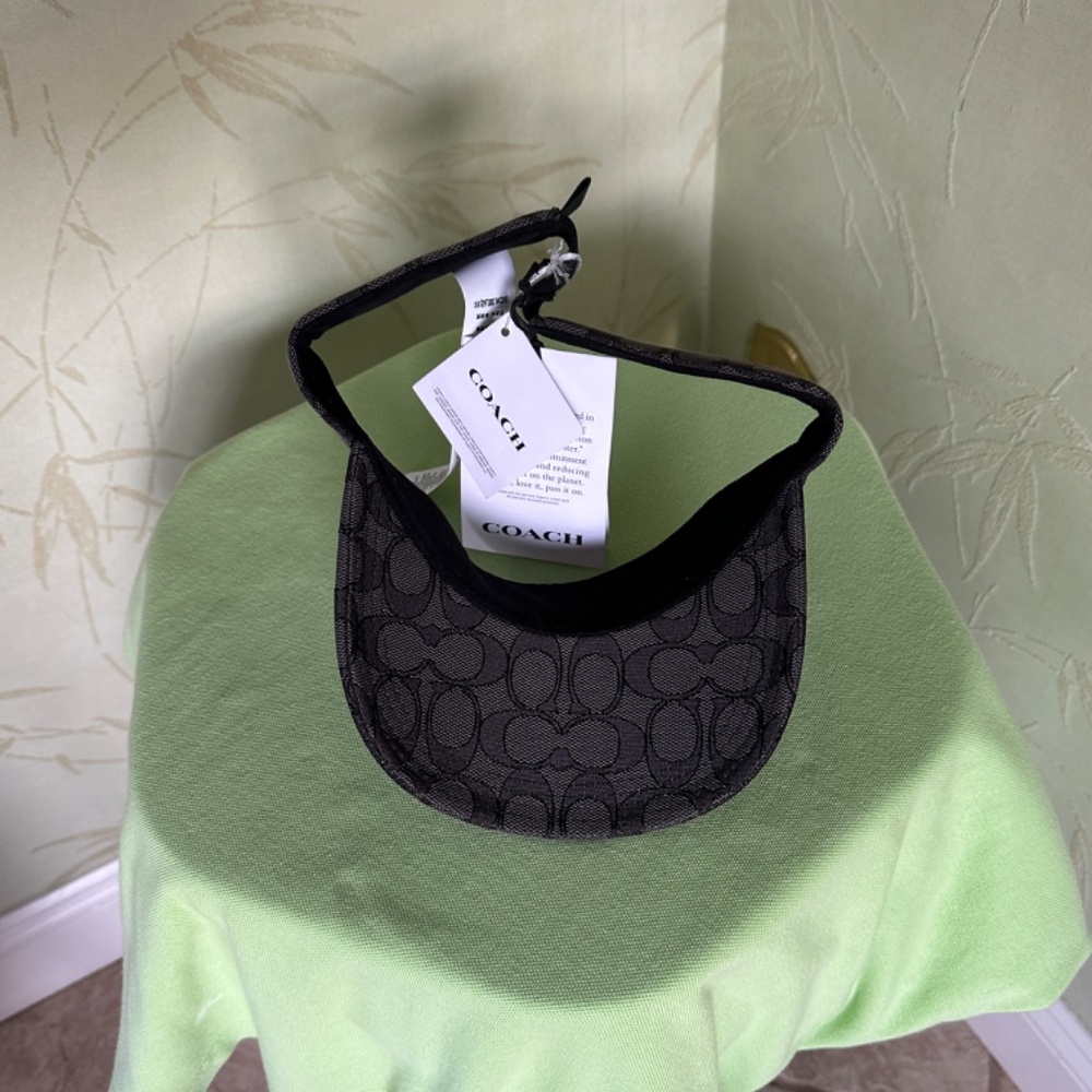 COACH SIGNATURE VISOR:NWT BLACK SIGNATURE C0976 - Picture 7 of 12